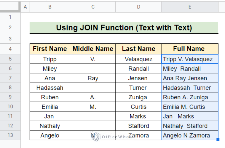 How to Concatenate in Google Sheets (6 Suitable Ways)