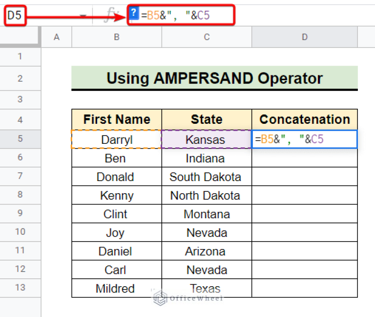 How to Concatenate Strings with Separator in Google Sheets