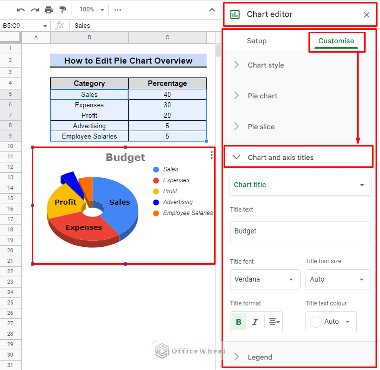 overview image of how to edit a pie chart in google sheets