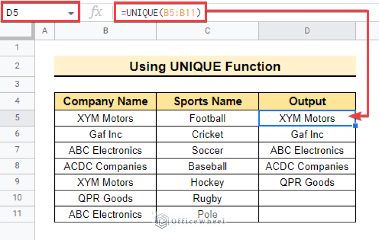 How To Filter Unique Values In Google Sheets (5 Simple Ways)