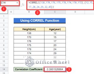 How to Find Correlation Coefficient in Google Sheets - OfficeWheel