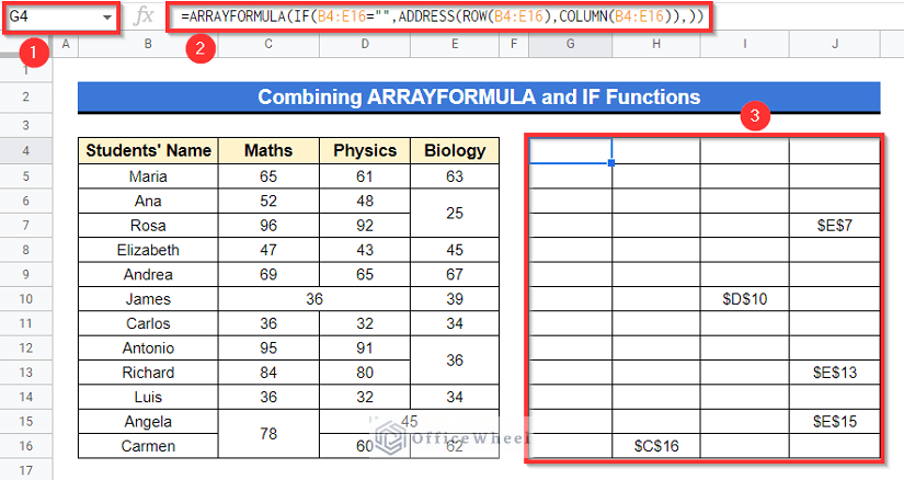 How to Find Merged Cells in Google Sheets (3 Ways)