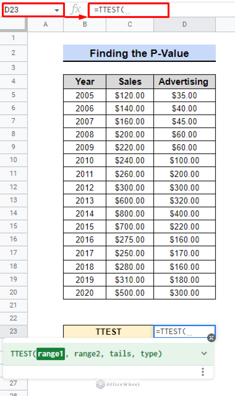 How To Find P Value In Google Sheets With Quick Steps how-to-find-p-value-in-google-sheets-with-quick-steps