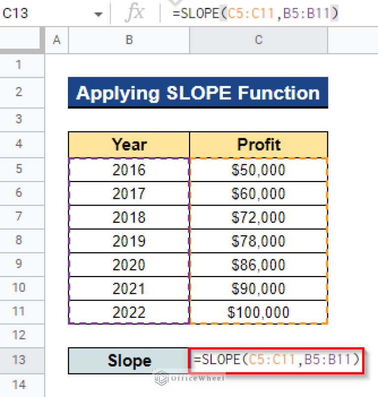 how-to-find-slope-of-trendline-in-google-sheets-4-simple-ways