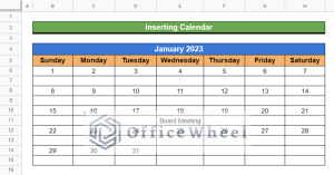 How to Insert a Calendar in Google Sheets (2 Effective Ways)