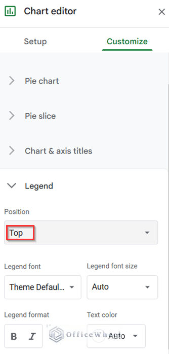 Giving New Position under Chart Editor Window