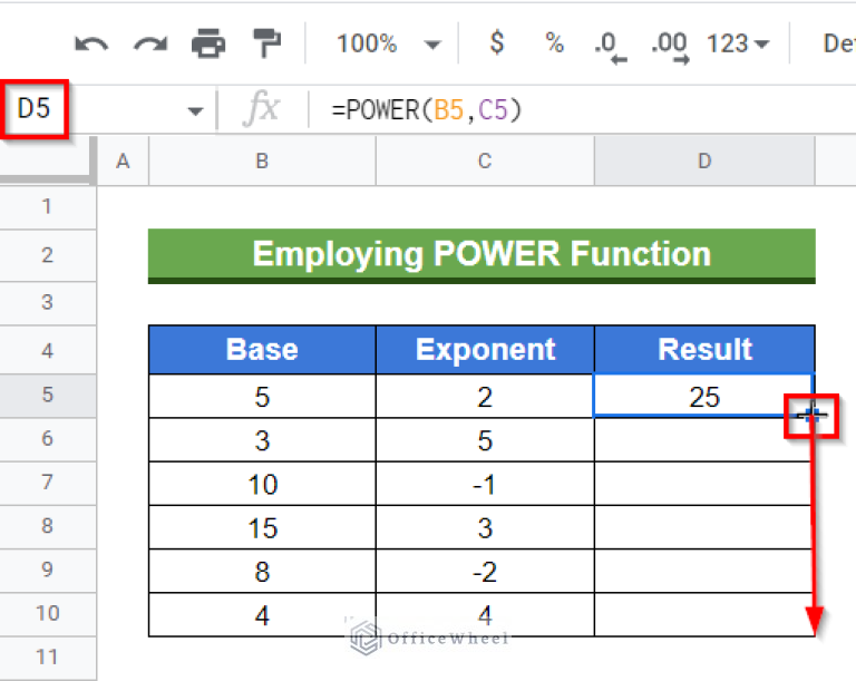How to Insert an Exponent in Google Sheets (3 Easy Ways)