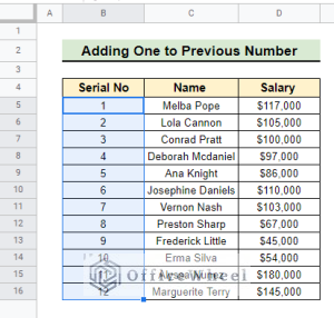 How to Insert Serial Numbers in Google Sheets (7 Easy Ways)