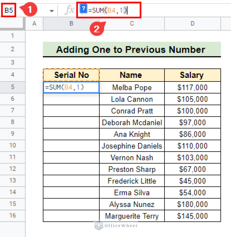 How to Insert Serial Numbers in Google Sheets (7 Easy Ways)