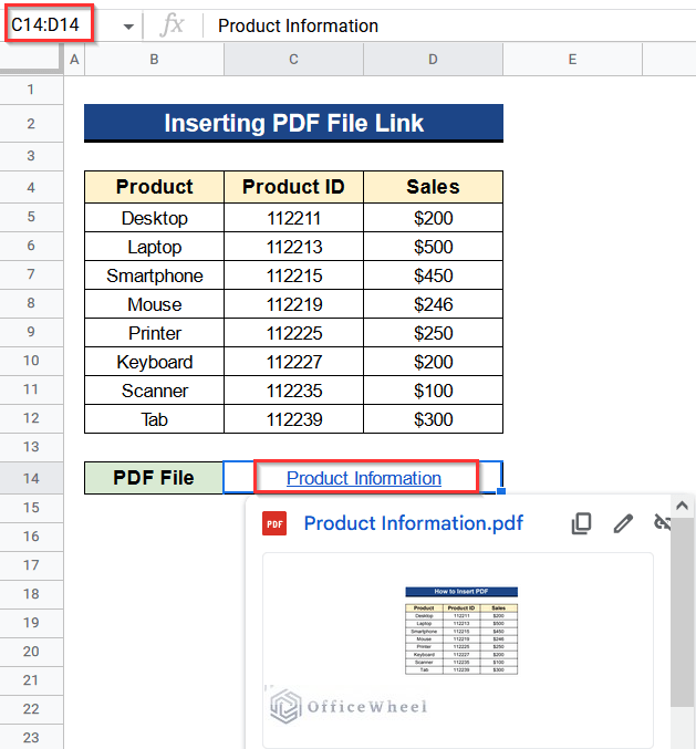 How To Quick Sheet.pdf How to Insert PDF in Google Sheets (2 Suitable Methods)