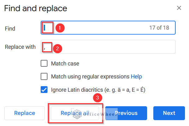 Replacing Spaces with Commas