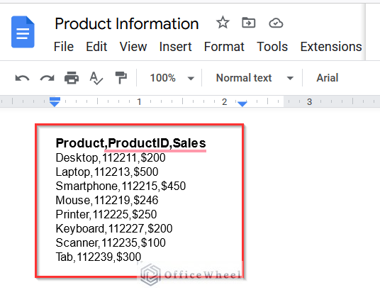 Getting Values Separated with Commas