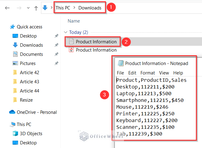 Opening File in Notepad