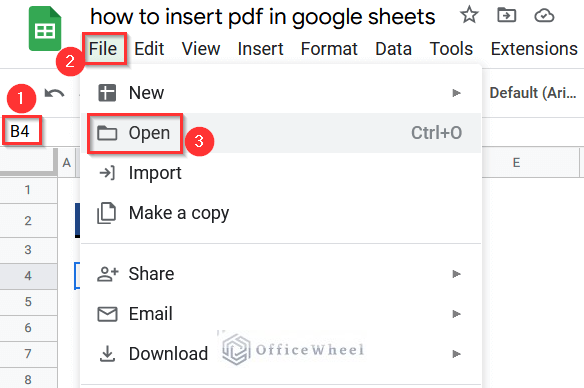 Opening CSV File in Google Sheets