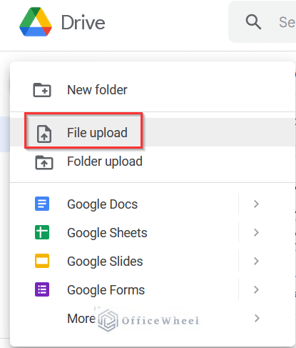 Uploading PDF File in Google Drive