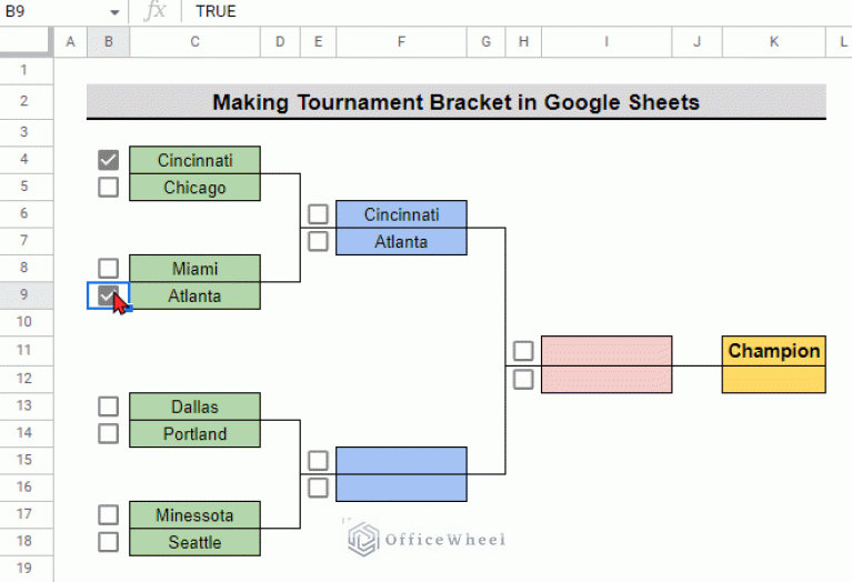 How to Make a Tournament Bracket in Google Sheets (Easy Steps)