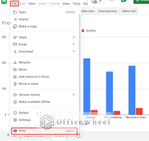 How To Print A Chart In Google Sheets 3 Simple Ways