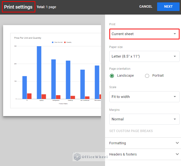 How To Print A Chart In Google Sheets 3 Simple Ways