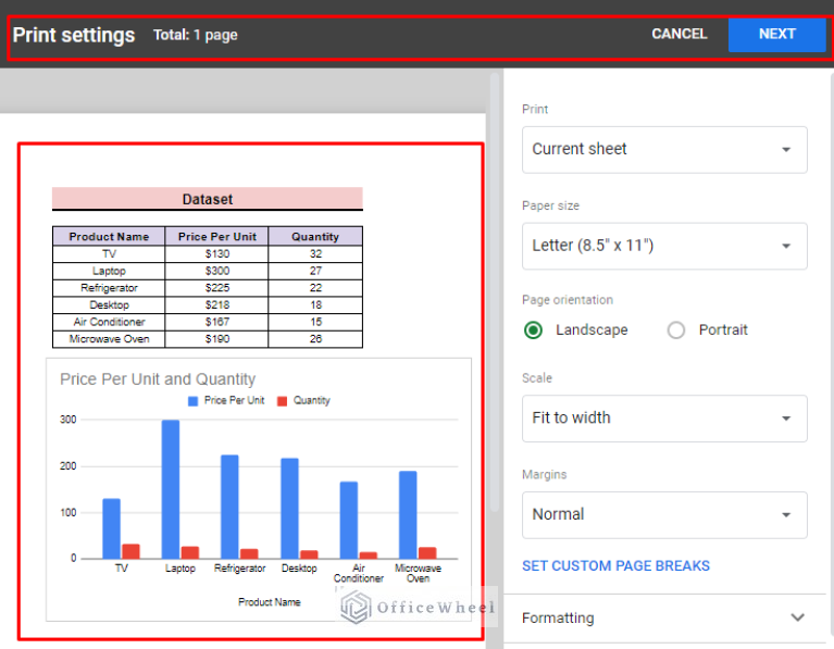 How To Print A Chart In Google Sheets 3 Simple Ways