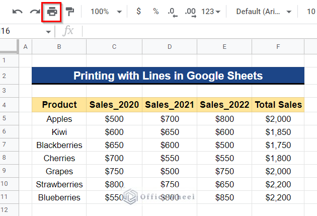 How To Print Bigger In Google Sheets 2 Simple Examples