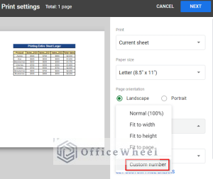 How to Print Bigger in Google Sheets (2 Simple Examples)