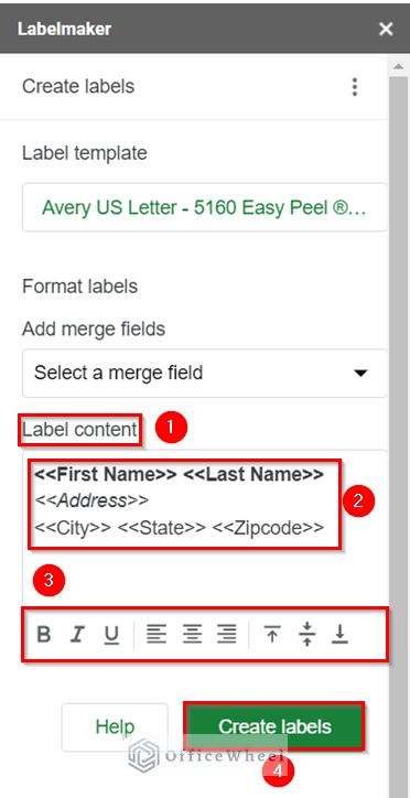 How to Format Labels to Print Mailing Labels from Google Sheets