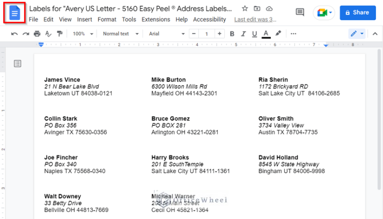 How to Print Mailing Labels from Google Sheets (With Easy Steps)