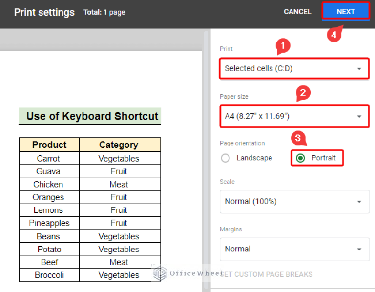 How To Print Only Certain Columns In Google Sheets