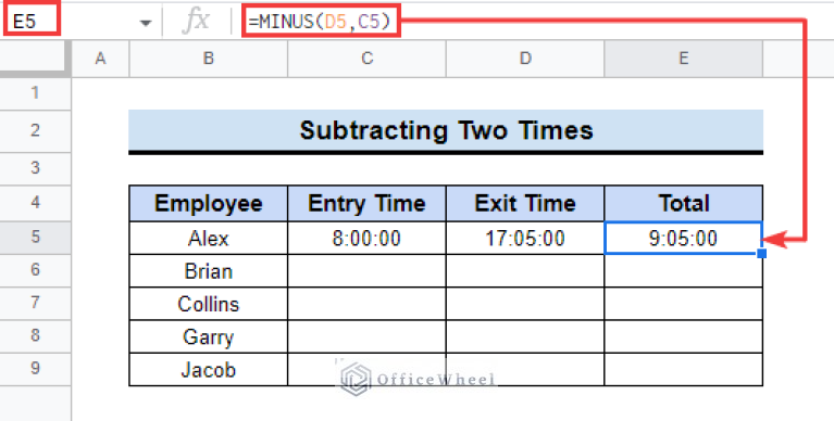 how-to-subtract-two-cells-in-google-sheets-4-simple-ways