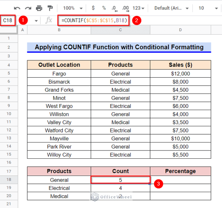 How to Use COUNTIF Function in Google Sheets (7 Examples)