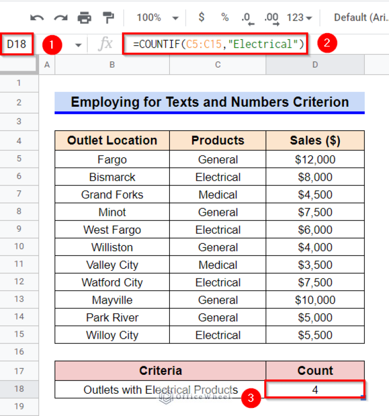 How to Use COUNTIF Function in Google Sheets (7 Examples)