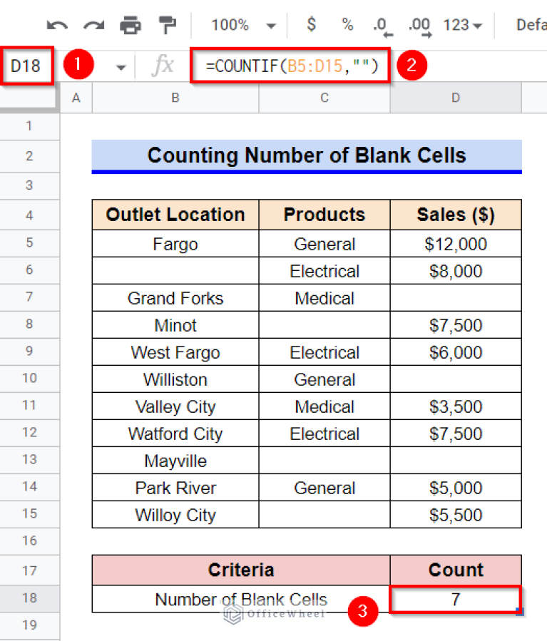 How to Use COUNTIF Function in Google Sheets (7 Examples)