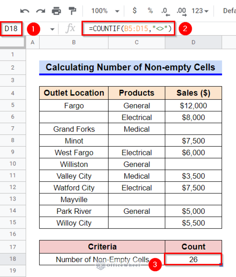 How to Use COUNTIF Function in Google Sheets (7 Examples)