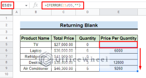 How to Use IFERROR Function in Google Sheets - OfficeWheel