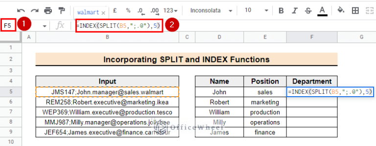 How to Use SPLIT Function in Google Sheets (5 Ideal Examples)