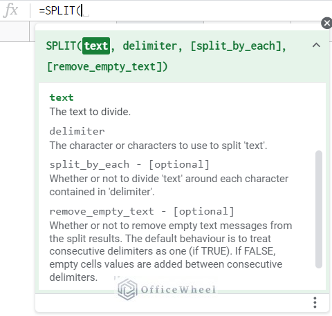Splitter Function How to Use SPLIT Function in Google Sheets (5 Ideal Examples)