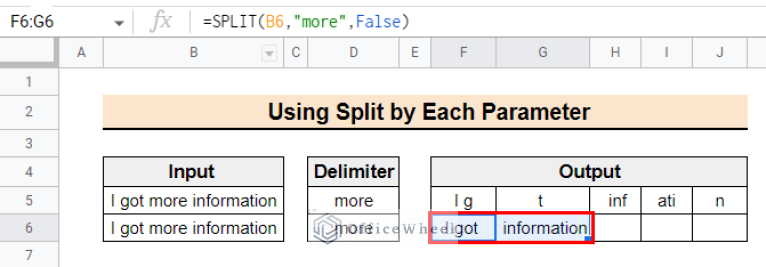 How to Use SPLIT Function in Google Sheets (5 Ideal Examples)