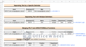 How to Use SPLIT Function in Google Sheets (5 Ideal Examples)