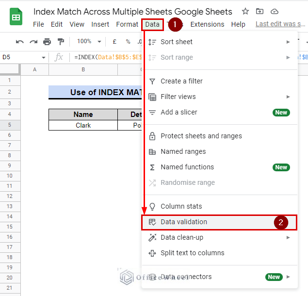 how to find data validation in google sheets