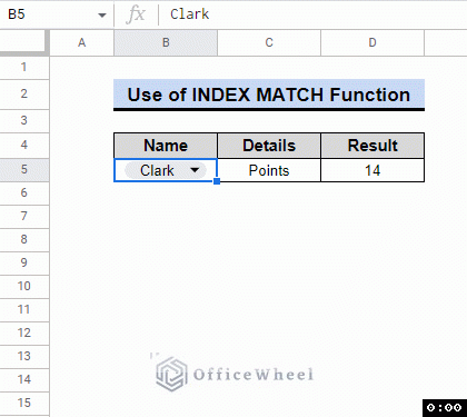 use of data validation to create drop down menu