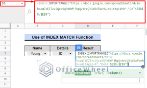 Use INDEX MATCH Across Multiple Sheets in Google Sheets