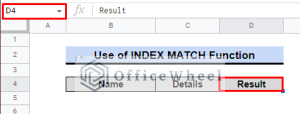Use INDEX MATCH Across Multiple Sheets in Google Sheets