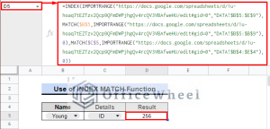 Use INDEX MATCH Across Multiple Sheets in Google Sheets