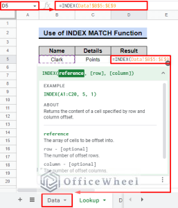 Use INDEX MATCH Across Multiple Sheets in Google Sheets