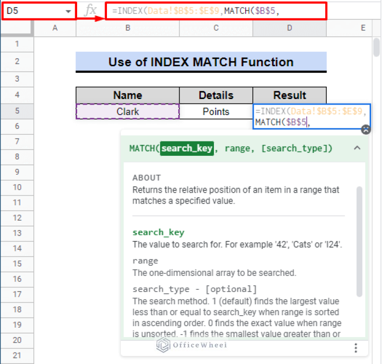 Use INDEX MATCH Across Multiple Sheets in Google Sheets