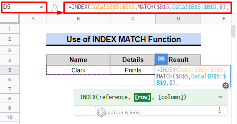 Use INDEX MATCH Across Multiple Sheets in Google Sheets