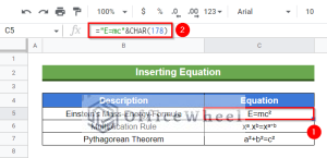 How to Insert Equation in Google Sheets (4 Tricky Ways)