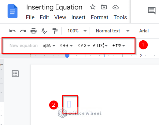Features of Equation Tool