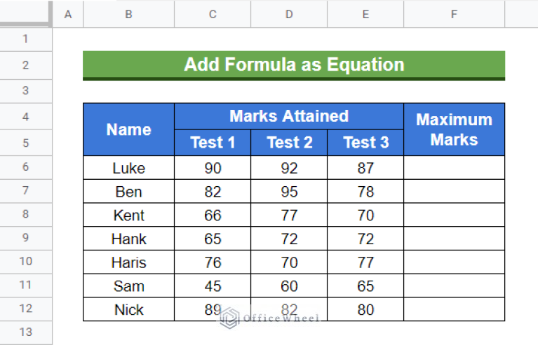 How to Insert Equation in Google Sheets (4 Tricky Ways)