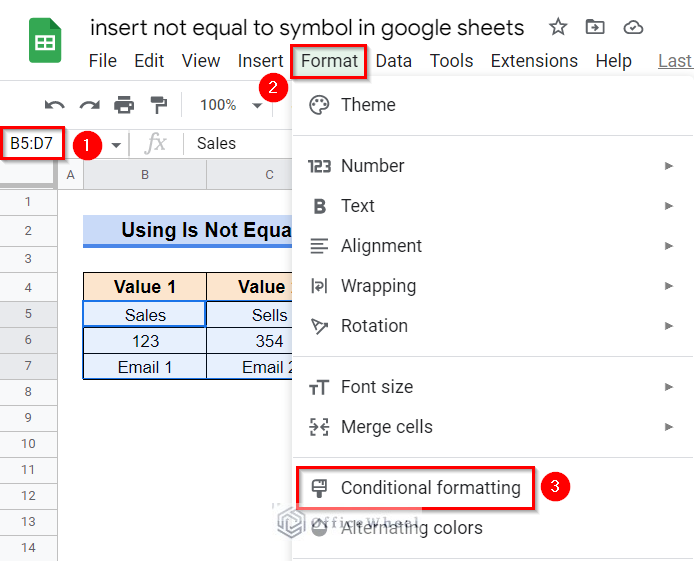 Employing Conditional Formatting to the Selected Range